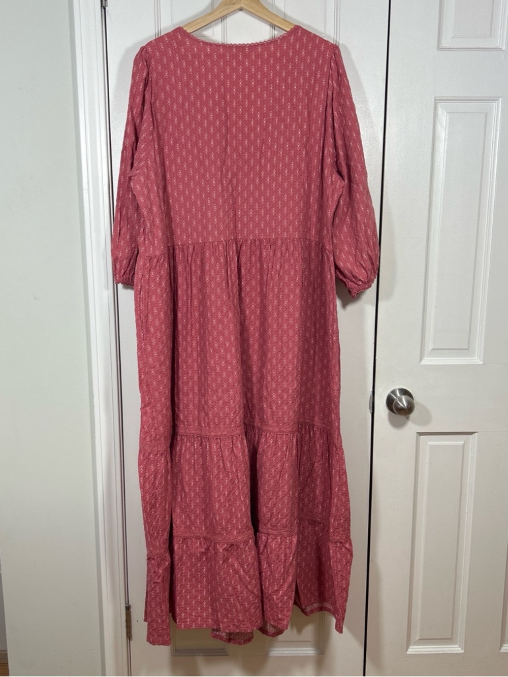 Festi Blouson Sleeve Maxi Dress - Dusty Rose - Picture 10 of 10